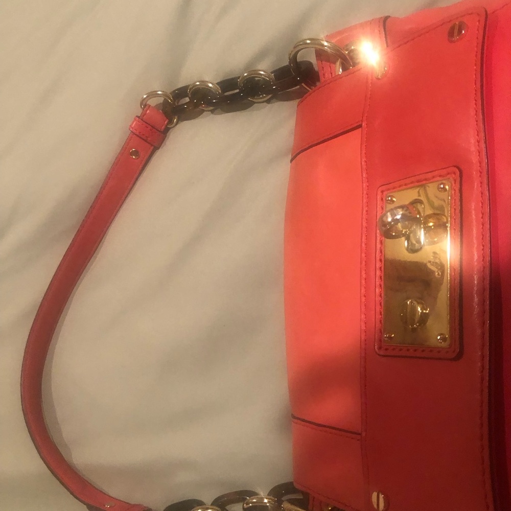 Coral hand bag